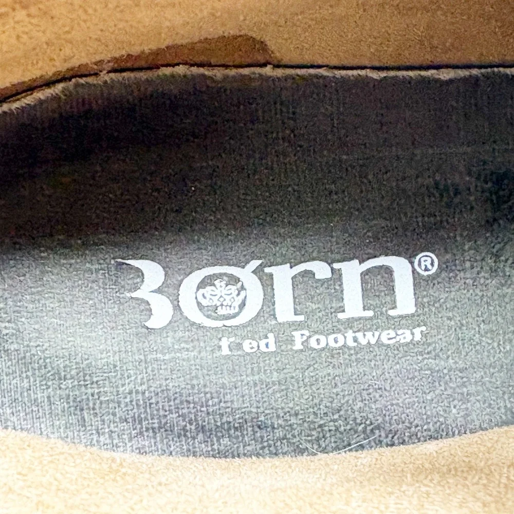 Born Mens Gray Suede Braided Leather Chukka Desert Boots Size 8/39